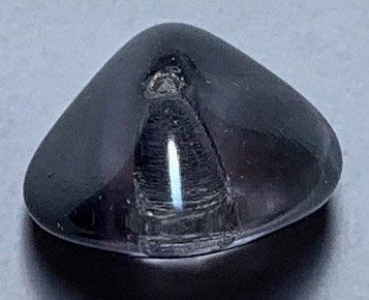 Glas-Formperle anthrazit